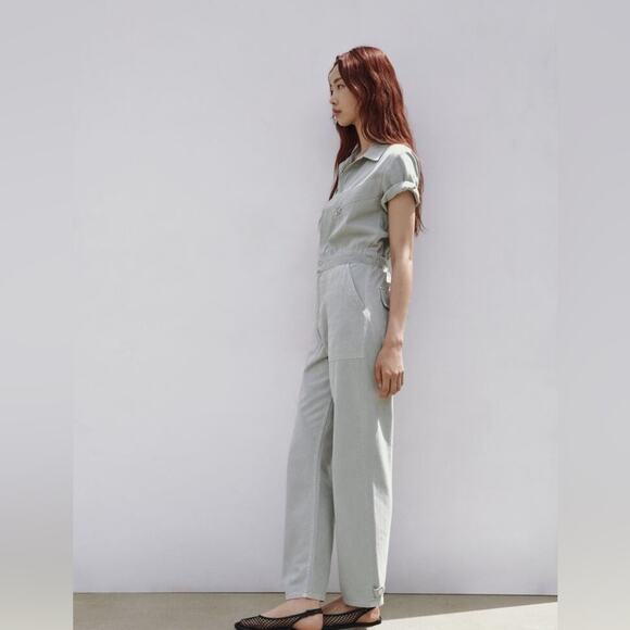 ZARA LONG COLORFUL JUMPSUIT - Picture 7 of 13